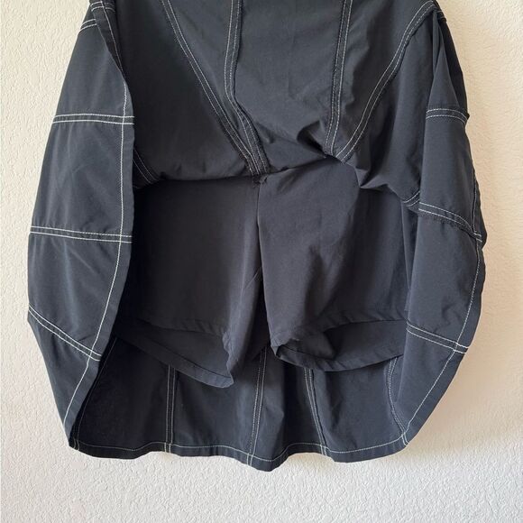 Athleta Black Fit & Flare Skort Skirt Sz 8 Built-in Shorts Athleisure Golf - Picture 5 of 7